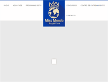 Tablet Screenshot of missargentina.tv
